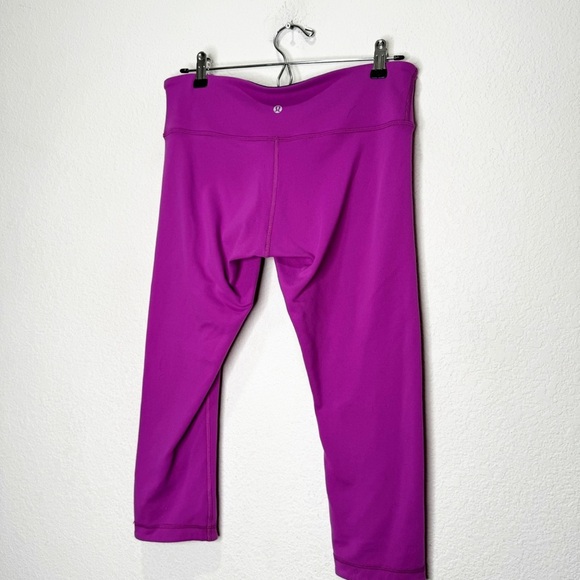 Lululemon Wunder Under Crop III Reversible Leggings Ultra Violet & Black - Picture 5 of 11